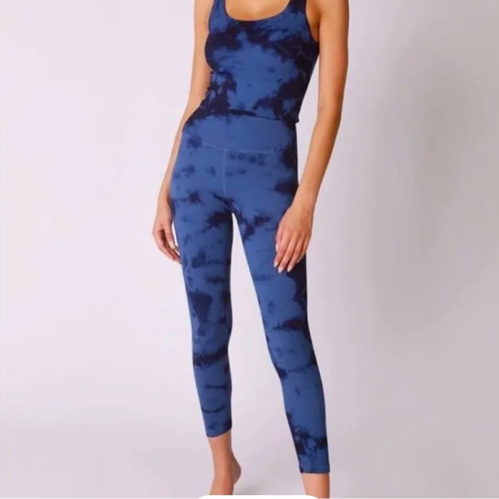Avocado Renee 7/8 Rib Leggings Tie-Dye NEW S - Picture 2 of 5
